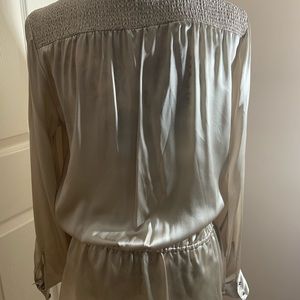 Lovely silk champagne blouse